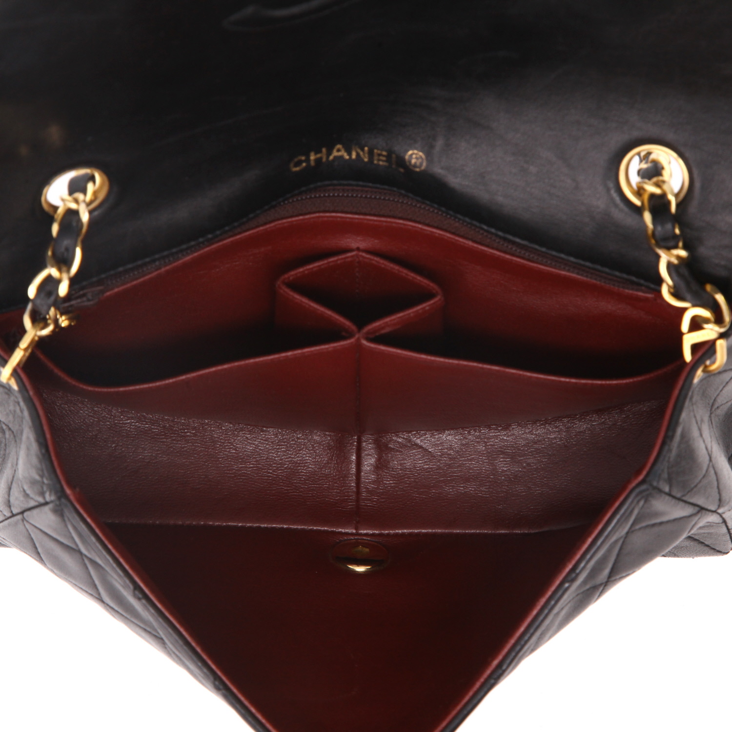 Borsa a tracolla Chanel  Mademoiselle in pelle trapuntata nera - Detail D3