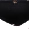 Hermès  Herbag bag worn on the shoulder or carried in the hand  in black canvas  and black leather - Detail D3 thumbnail