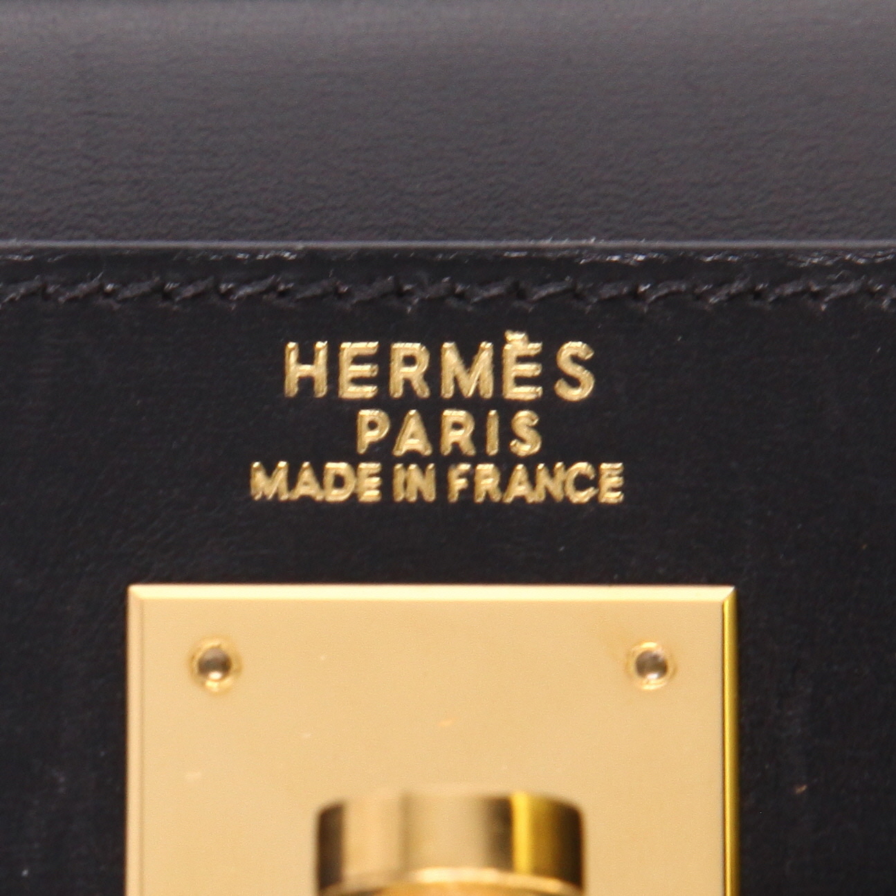 Borsa Hermès  Kelly 32 cm in pelle box nera - Detail D2