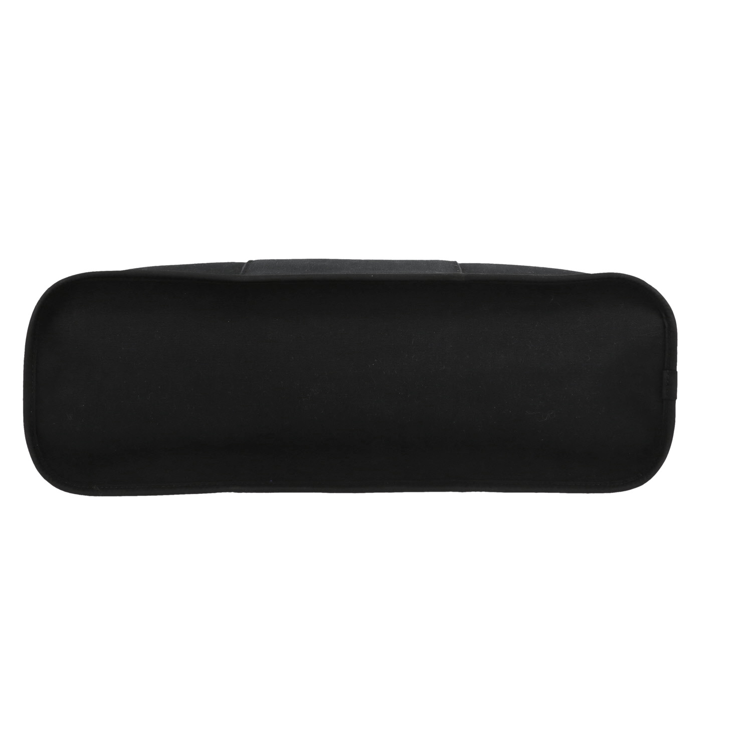 Sac cabas Hermès  Cabag en toile noire et cuir marron - Detail D1