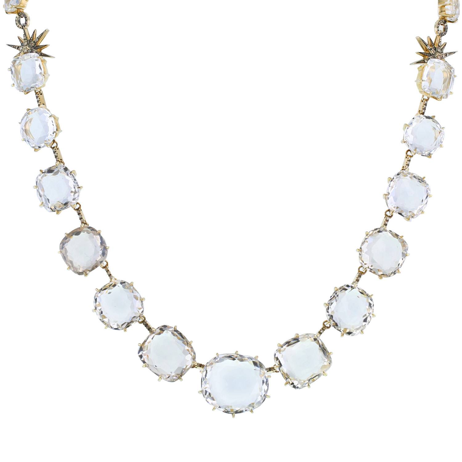 Rock crystal necklace with pearls | Susan Forde Jewellery NZ