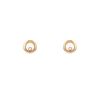 Chopard Happy Diamonds Icon small earrings in pink gold and diamond - 00pp thumbnail