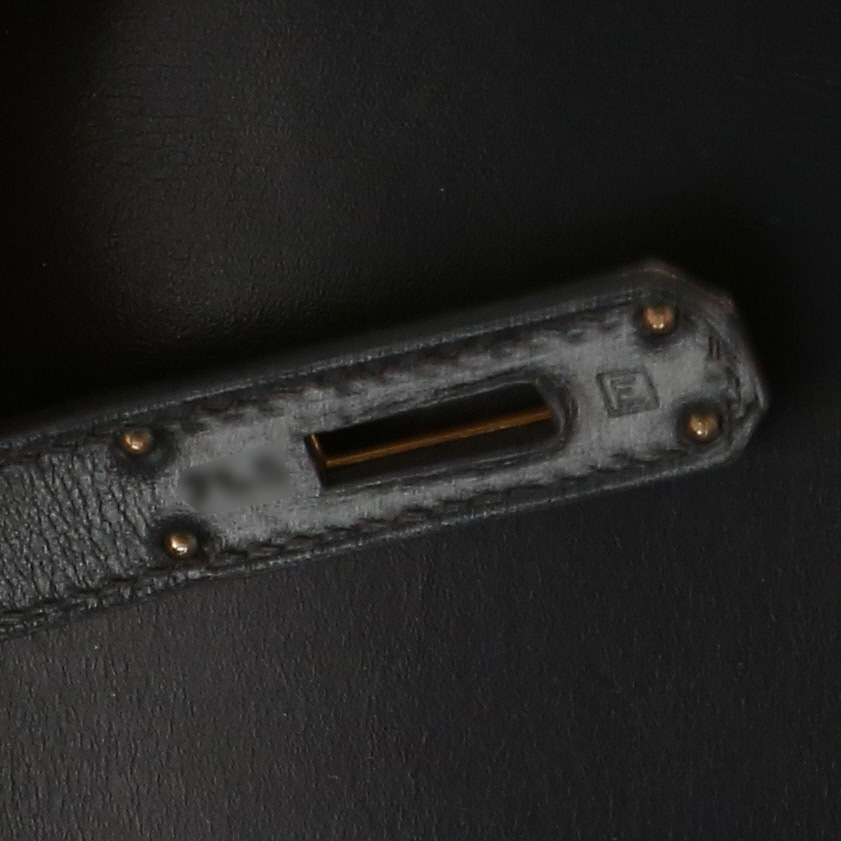 Borsa Hermès  Kelly 35 cm in pelle box nera - Detail D3