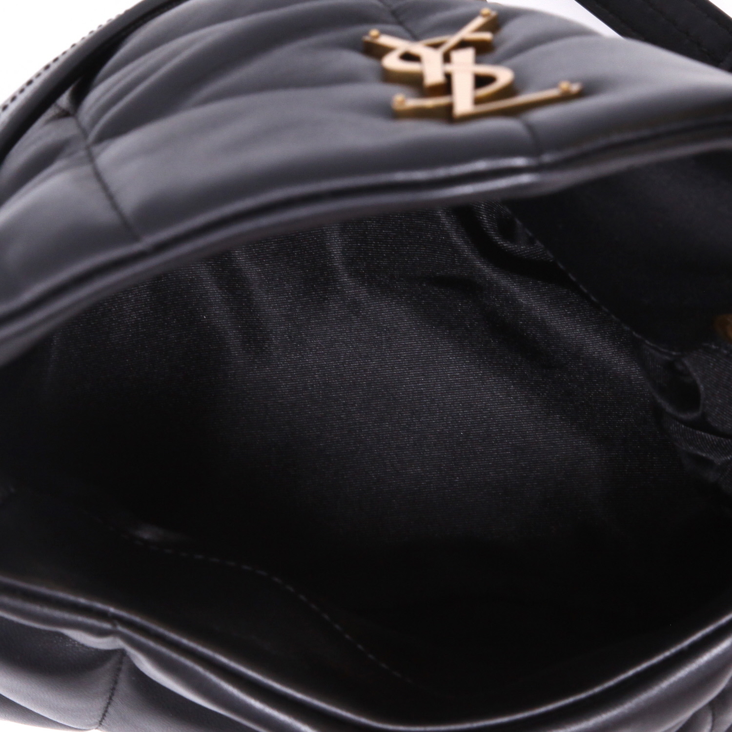 Saint Laurent  Puffer small model  shoulder bag  in black leather - Detail D3