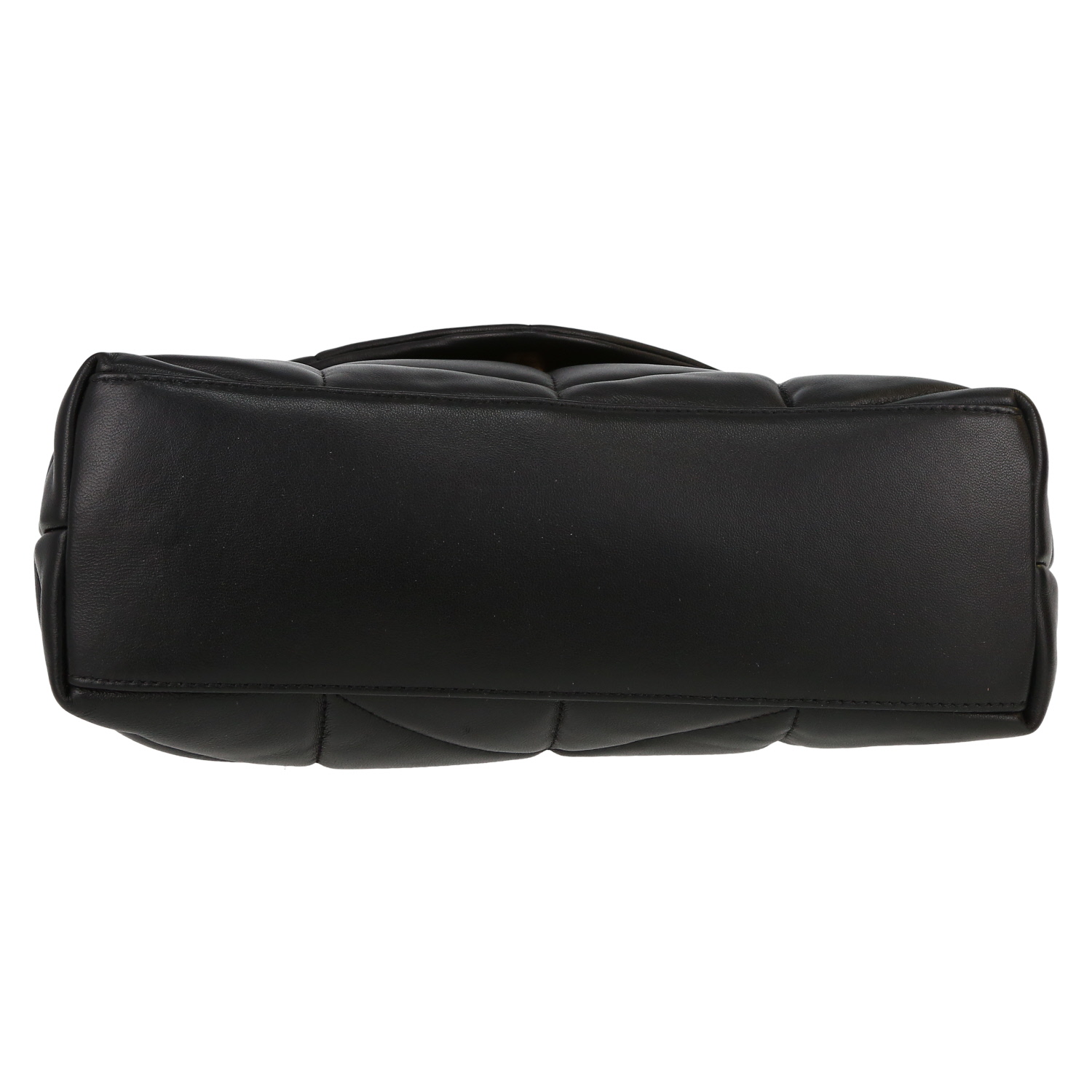 Borsa a tracolla Saint Laurent  Puffer modello piccolo  in pelle trapuntata a zigzag nera - Detail D1