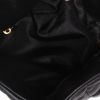 Sac bandoulière Saint Laurent  Puffer petit modèle  en cuir matelassé chevrons noir - Detail D3 thumbnail