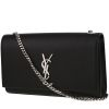 Borsa a tracolla Saint Laurent  Kate in pelle martellata nera - 00pp thumbnail