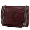 Borsa a tracolla Saint Laurent  Niki modello medio  in pelle bordeaux - 00pp thumbnail