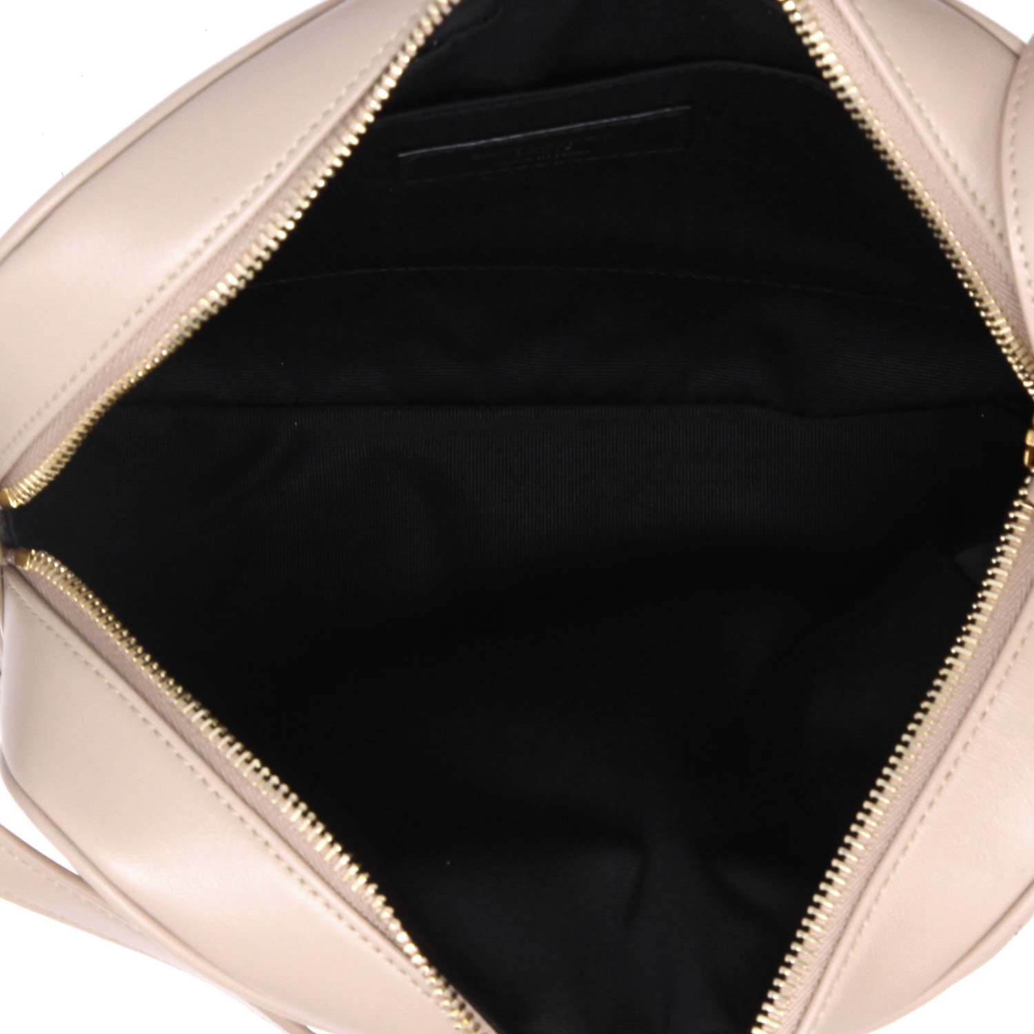 Bolso bandolera Saint Laurent  Lou Sac Caméra en cuero acolchado beige - Detail D3