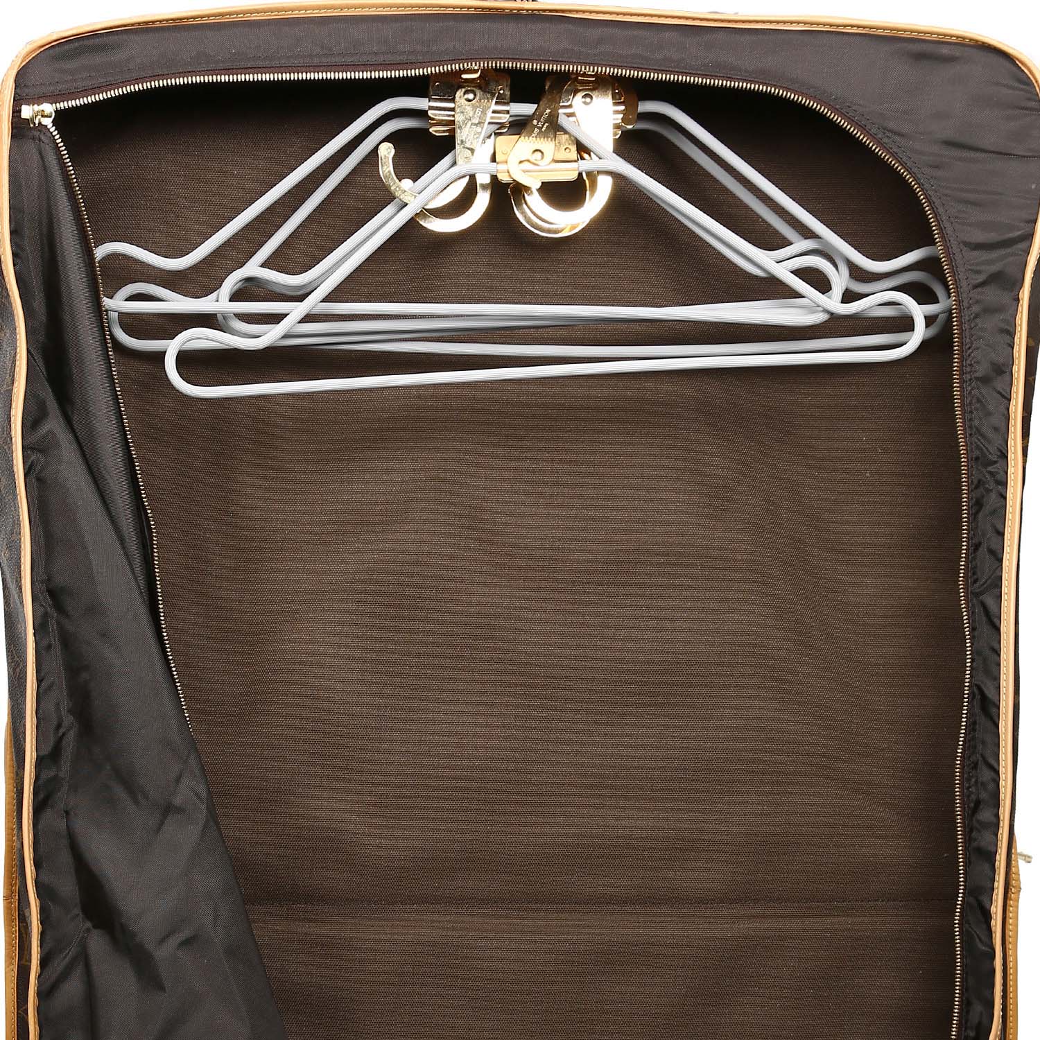 Louis Vuitton   clothes-hangers  monogram canvas  and natural leather - Detail D4