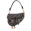 Dior  Saddle handbag  in navy blue monogram canvas Oblique - 00pp thumbnail