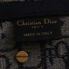 Dior  Saddle handbag  in navy blue monogram canvas Oblique - Detail D2 thumbnail