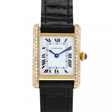 Reloj Cartier Tank de oro amarillo 18k Ref: Cartier - 7808  Circa 1980