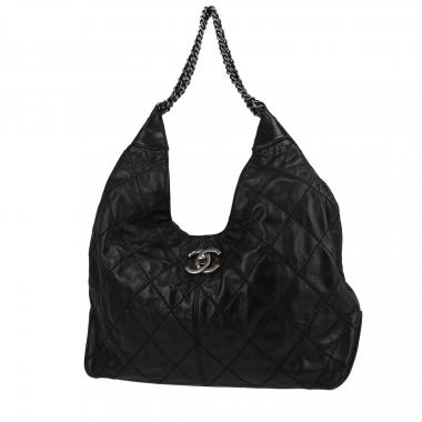 Bolso de mano Chanel  Hobo en cuero negro