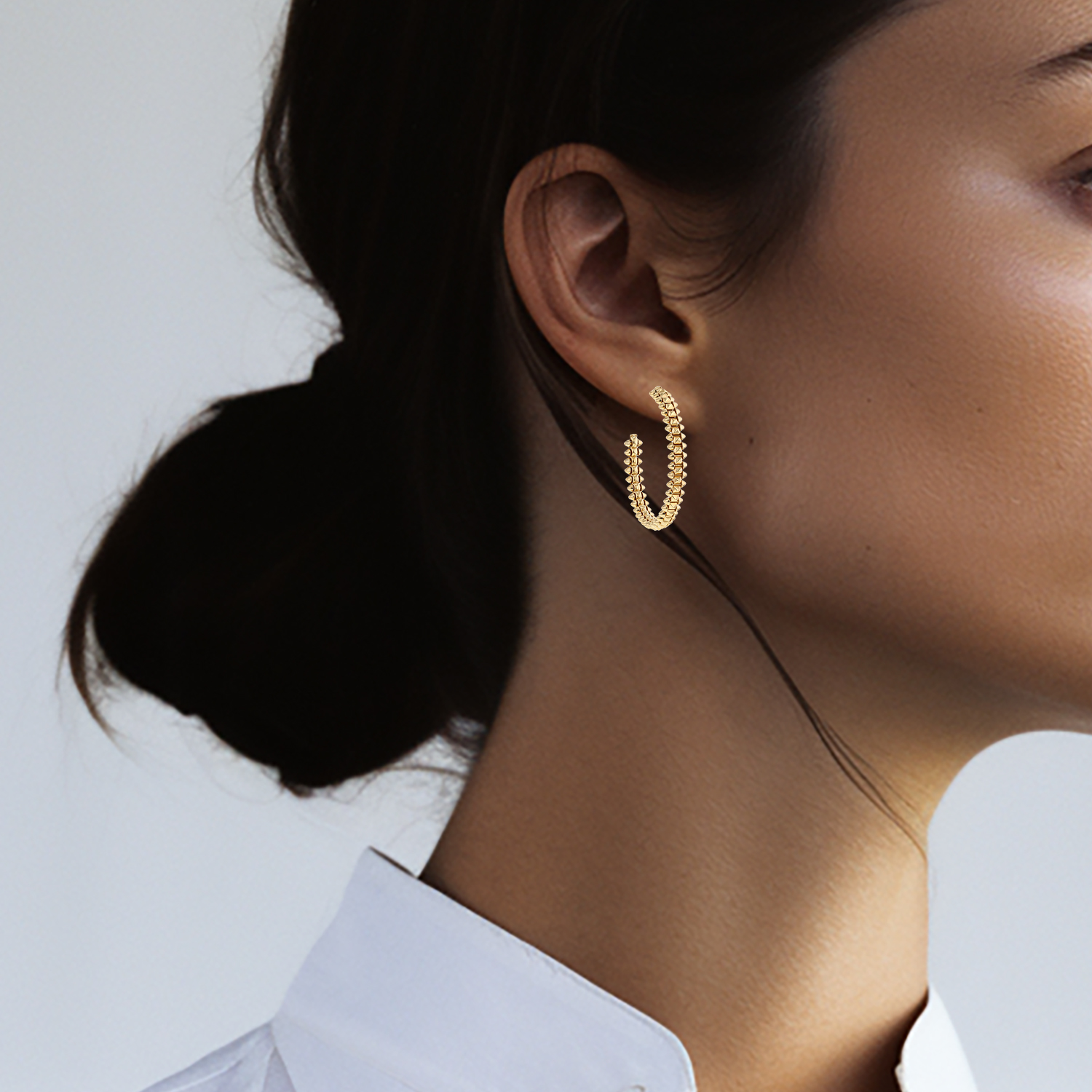 Cartier Clash De Cartier hoop earrings in pink gold