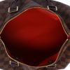 Louis Vuitton  Speedy 30 handbag  in ebene damier canvas  and brown leather - Detail D3 thumbnail