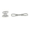 Hermès Etrier pair of cufflinks in silver - 00pp thumbnail
