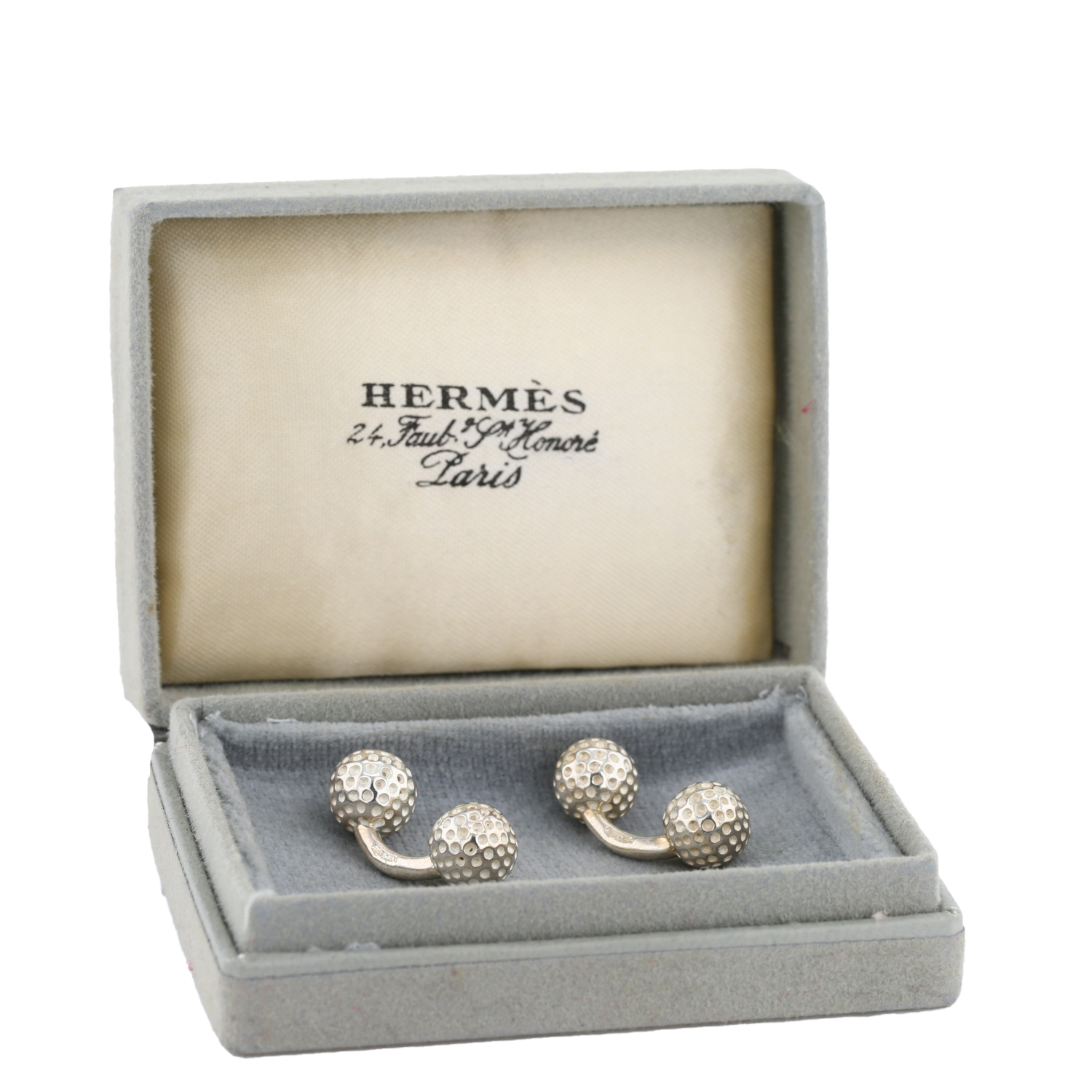 Coppia di gemelli Hermès in argento - Detail D2