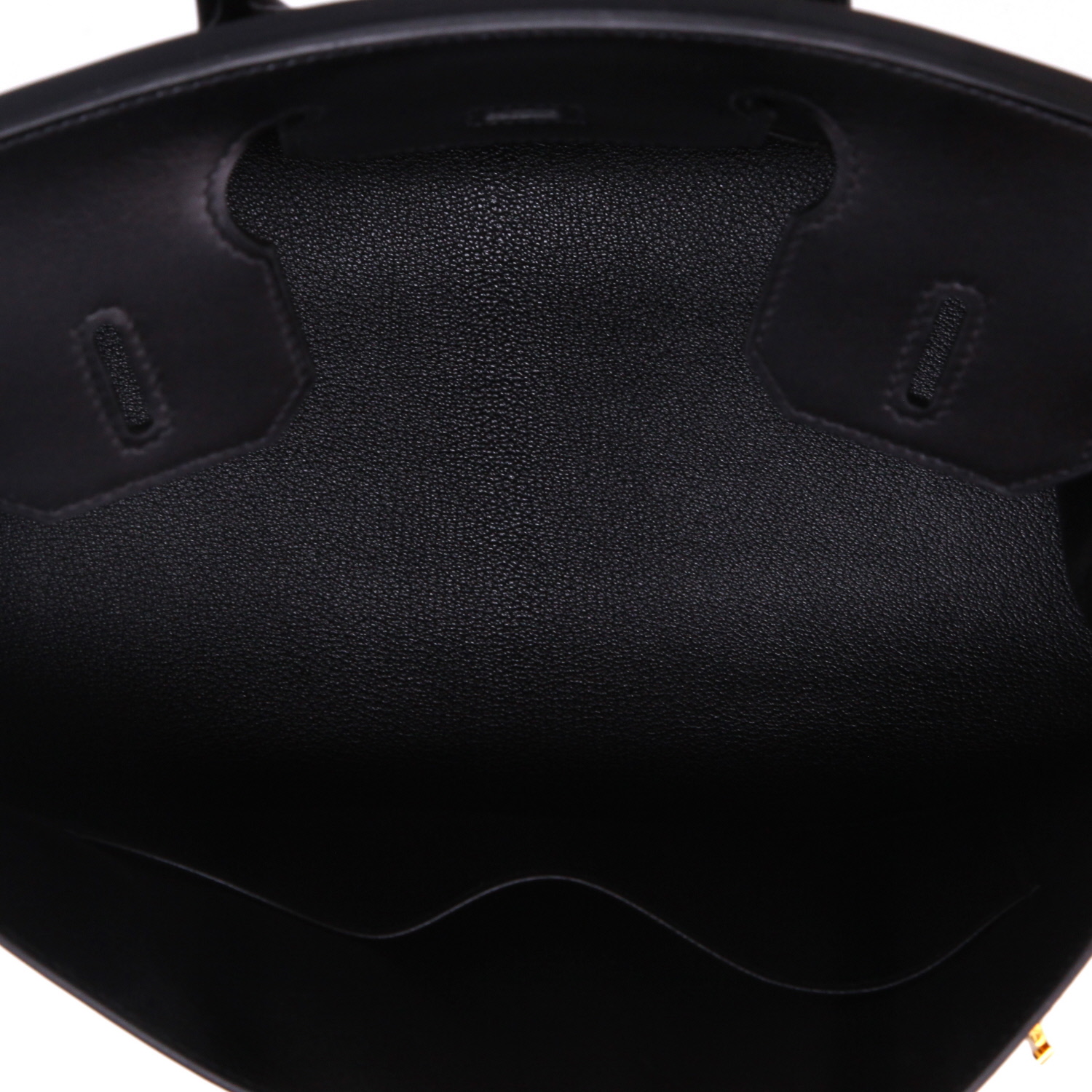 Hermès  Birkin 30 cm handbag  in black box leather - Detail D3