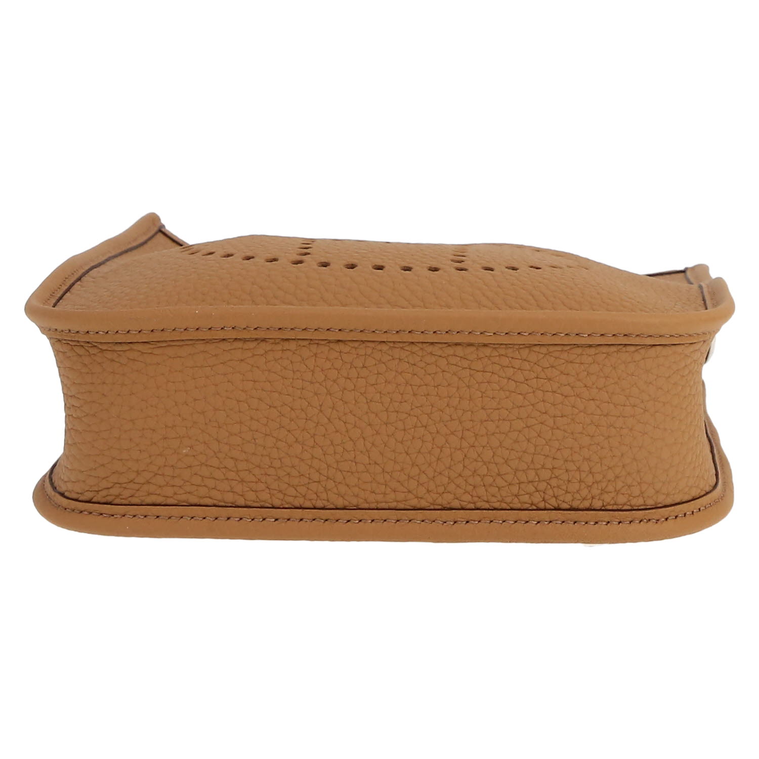 Bolso bandolera Hermès  Evelyne 16 cm en cuero taurillon clémence Chai - Detail D1