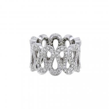 Bague Boucheron Richelieu en or blanc et diamants