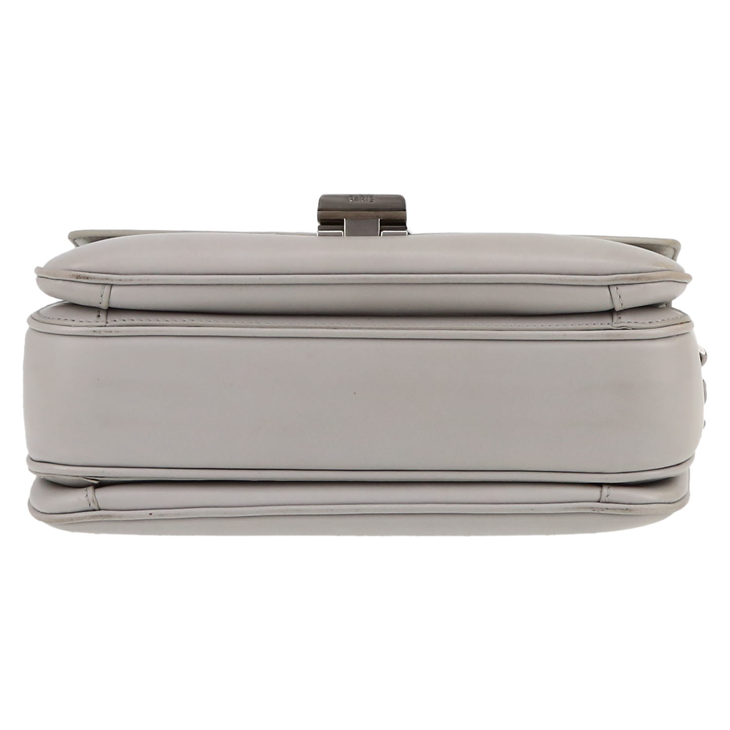 Celine  C bag bag worn on the shoulder or carried in the hand  in grey leather - Detail D1