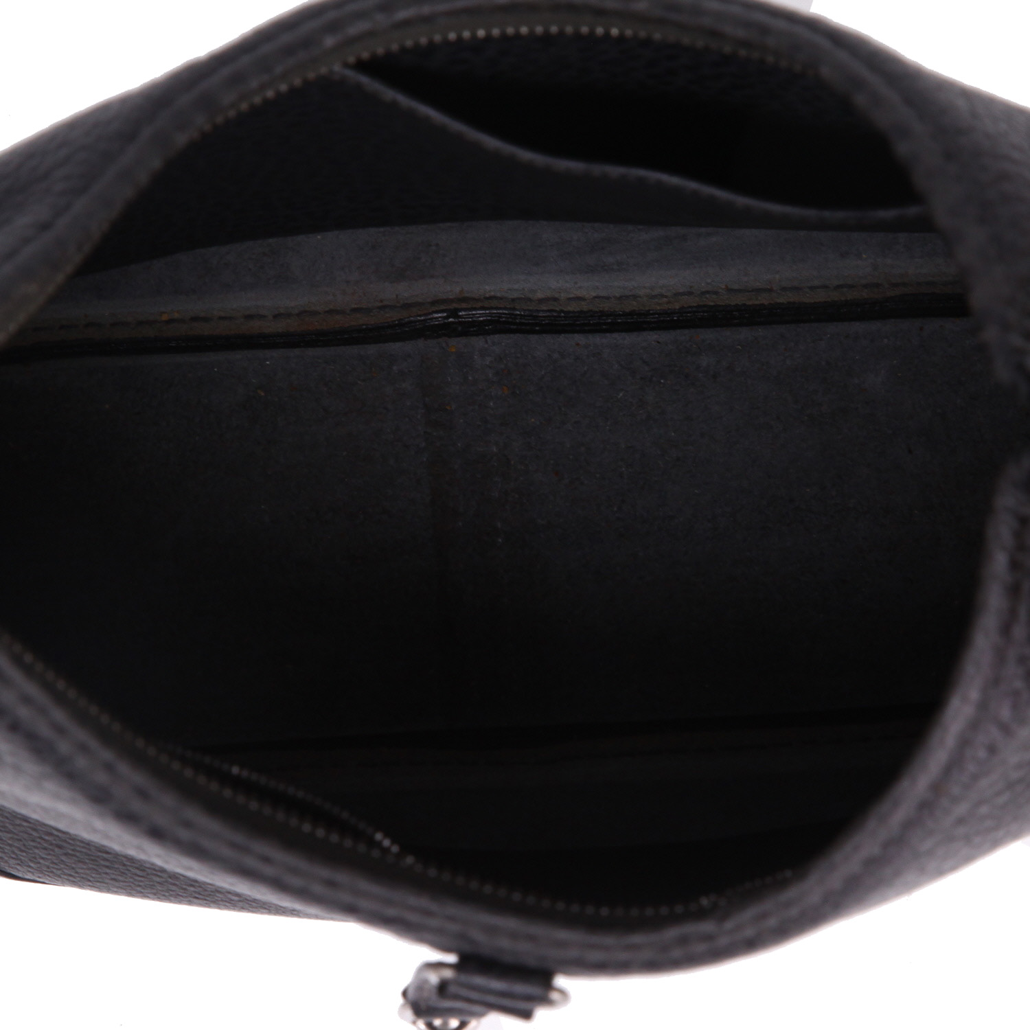 Bolso para llevar al hombro o en la mano Hermès  Trim en cuero Ardenne gris - Detail D3