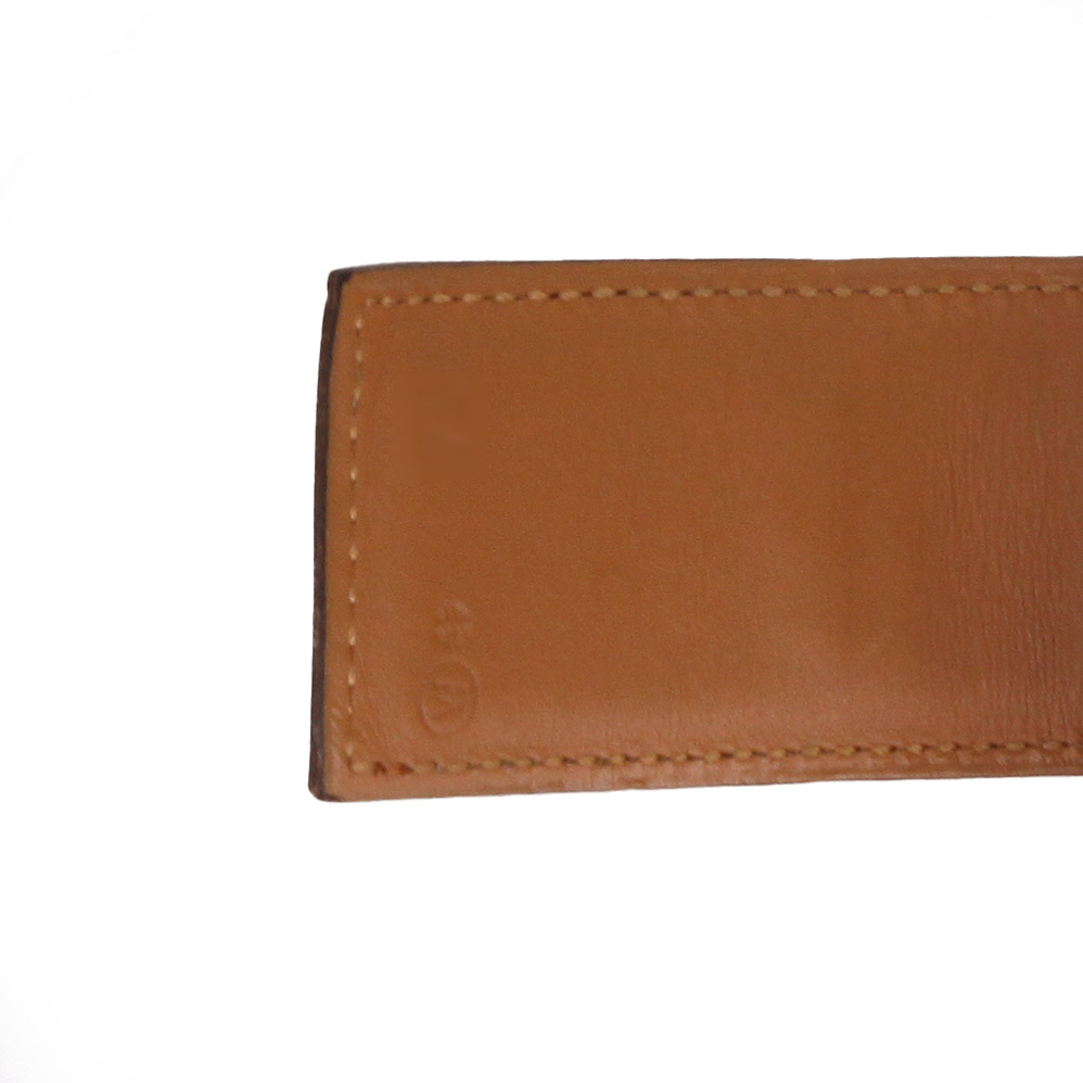 Ceinture Hermès  Médor en cuir epsom gold - Detail D3