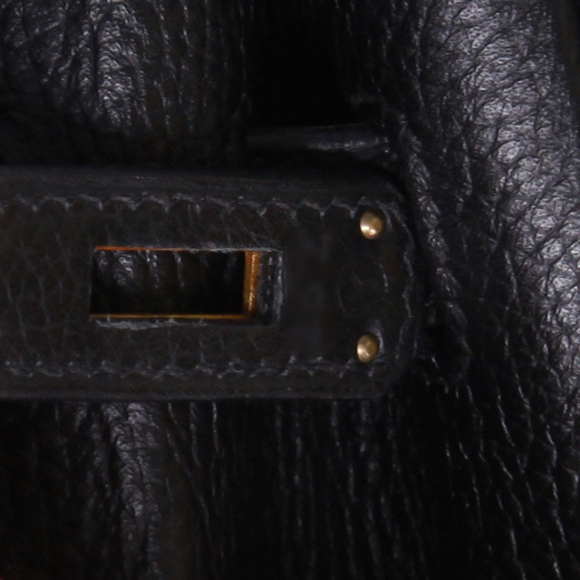 Borsa Hermès  Birkin 40 cm in pelle togo nera - Detail D4