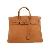 Hermès  Birkin 40 cm handbag  in gold Fjord leather - 360 thumbnail
