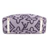 Louis Vuitton  Tahitienne shopping bag  in purple monogram canvas  and white leather - Detail D1 thumbnail