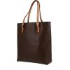 Celine  Vertical shopping bag  in brown logo canvas  and natural leather - 00pp thumbnail