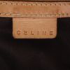 Shopping bag Celine  Vertical in tela siglata marrone e pelle naturale - Detail D2 thumbnail