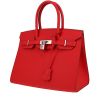 Bolso de mano Hermès  Birkin 30 cm en cuero epsom rojo granate - 00pp thumbnail