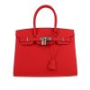 Bolso de mano Hermès  Birkin 30 cm en cuero epsom rojo granate - 360 thumbnail