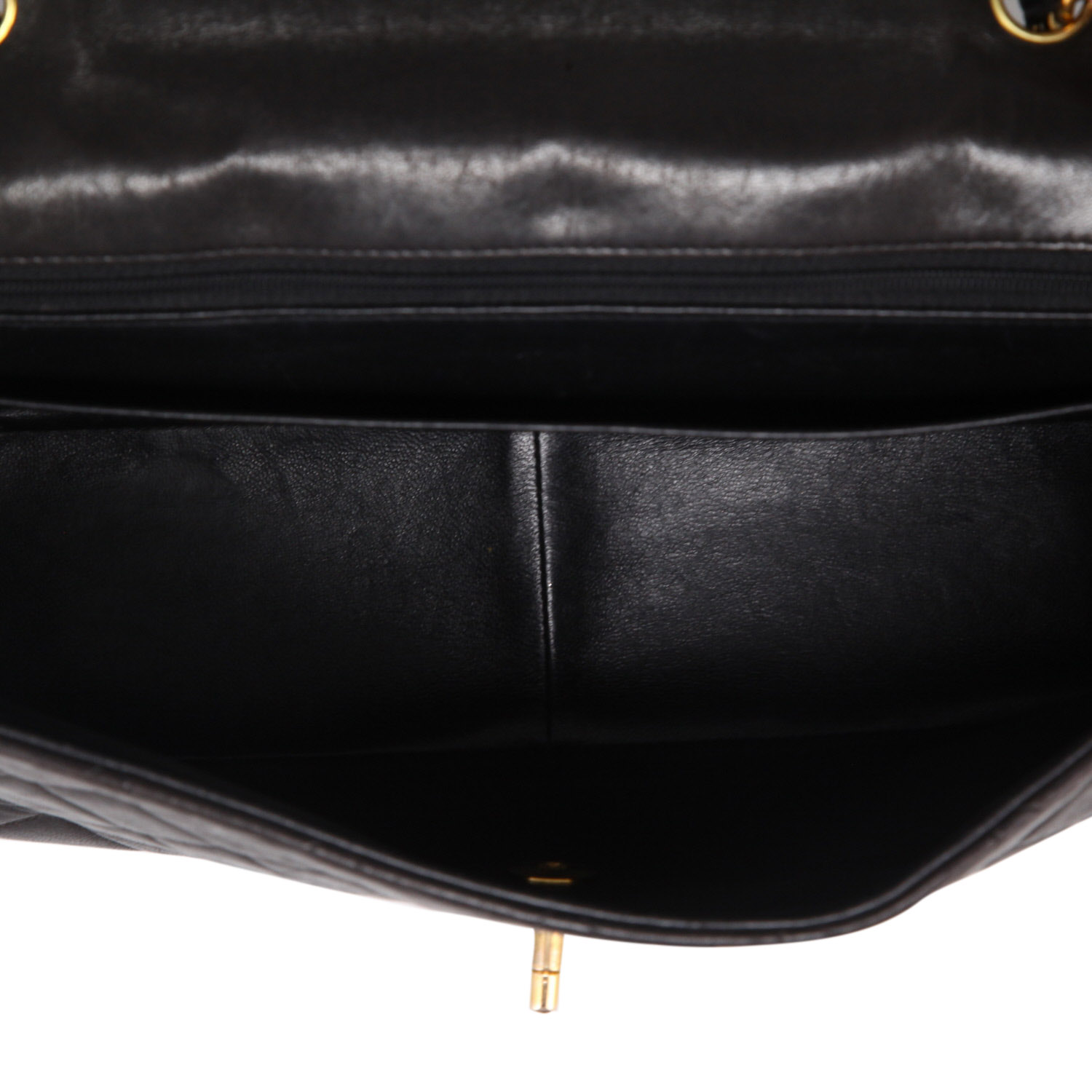 Borsa Chanel  Timeless Jumbo in pelle trapuntata nera - Detail D3