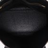 Shopping bag Hermès  Victoria in tessuto di lana giallo nero e rosso e pelle nera - Detail D3 thumbnail