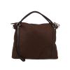 Louis Vuitton  Ixia handbag  in brown mahina leather  and smooth leather - 360 thumbnail