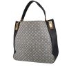Bolso de mano Louis Vuitton   en lona de lino gris y cuero negro - 00pp thumbnail