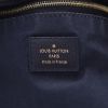 Louis Vuitton   handbag  in grey linen canvas  and black leather - Detail D2 thumbnail