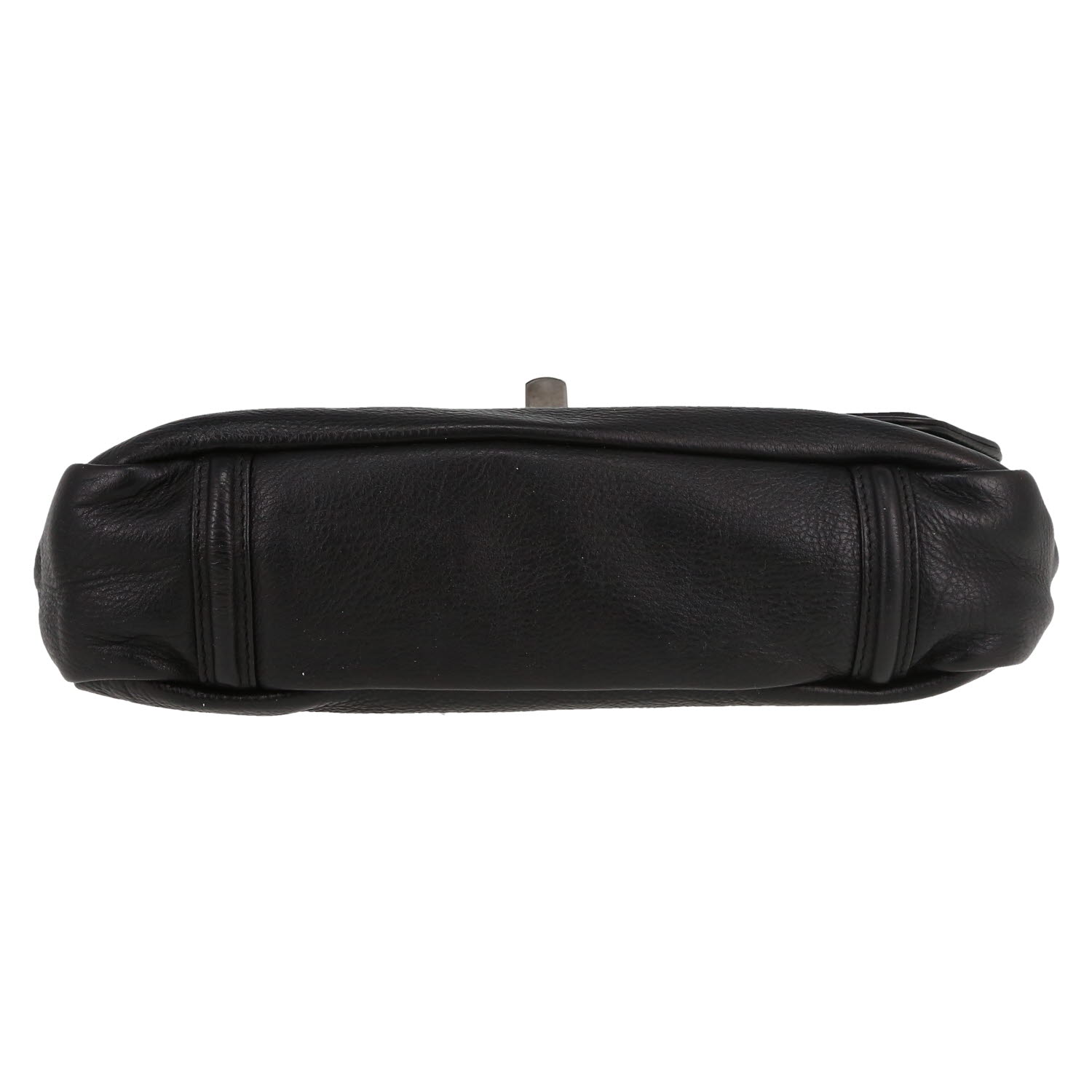 Chanel  Chanel 2.55 Baguette handbag  in black leather - Detail D1