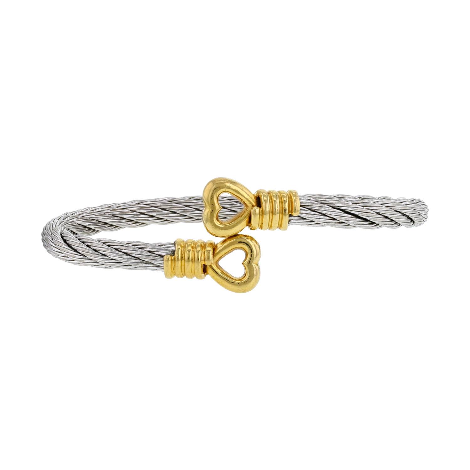 bracelet fred force 10 en or jaune et acier