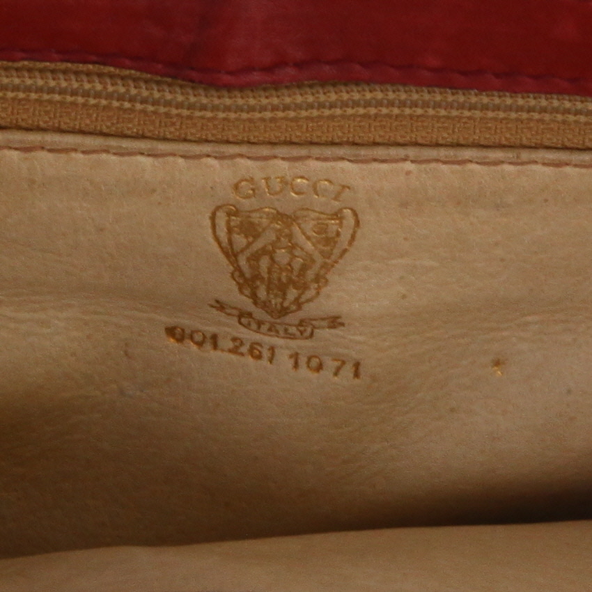 Sac bandoulière Gucci  Gucci Vintage en cuir rouge - Detail D2