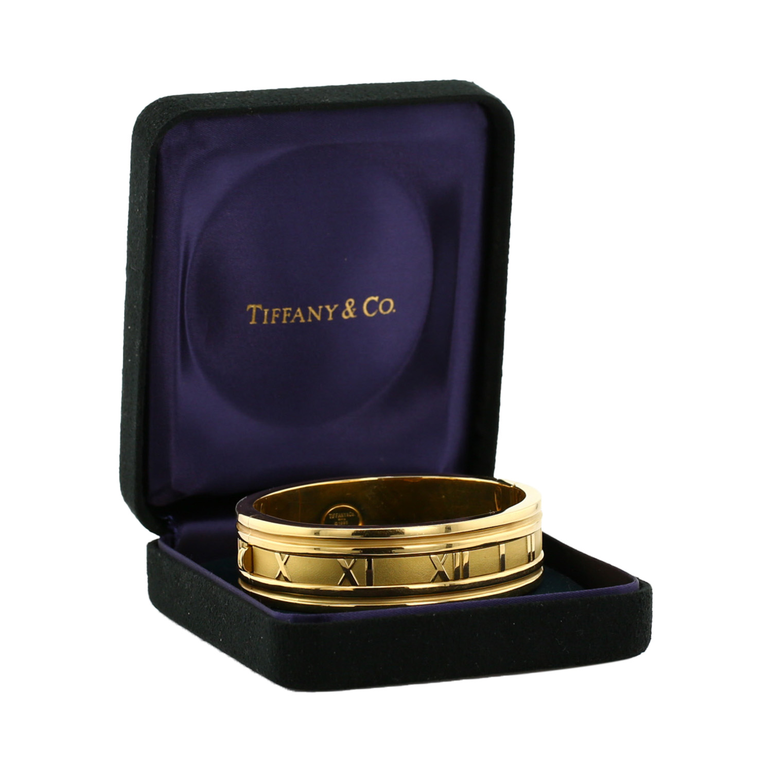 Brazalete Tiffany & Co Atlas modelo grande de oro amarillo