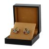 Bulgari Astrale earrings in yellow gold, diamonds and colored stones - Detail D2 thumbnail