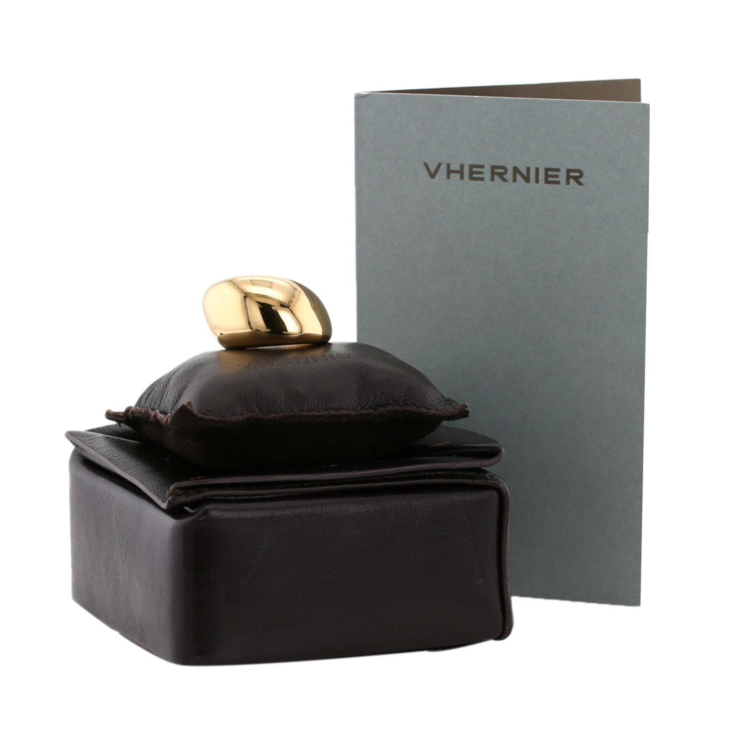Anello Vhernier Pirouette in oro giallo - Detail D2