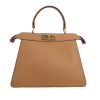 Fendi  Peekaboo ISeeU medium model  shoulder bag  in beige leather - 360 thumbnail