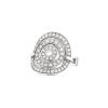 Sortija semiarticulada Bulgari Astrale modelo grande de oro blanco y diamantes - 00pp thumbnail