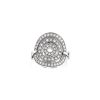 Sortija semiarticulada Bulgari Astrale modelo grande de oro blanco y diamantes - 360 thumbnail