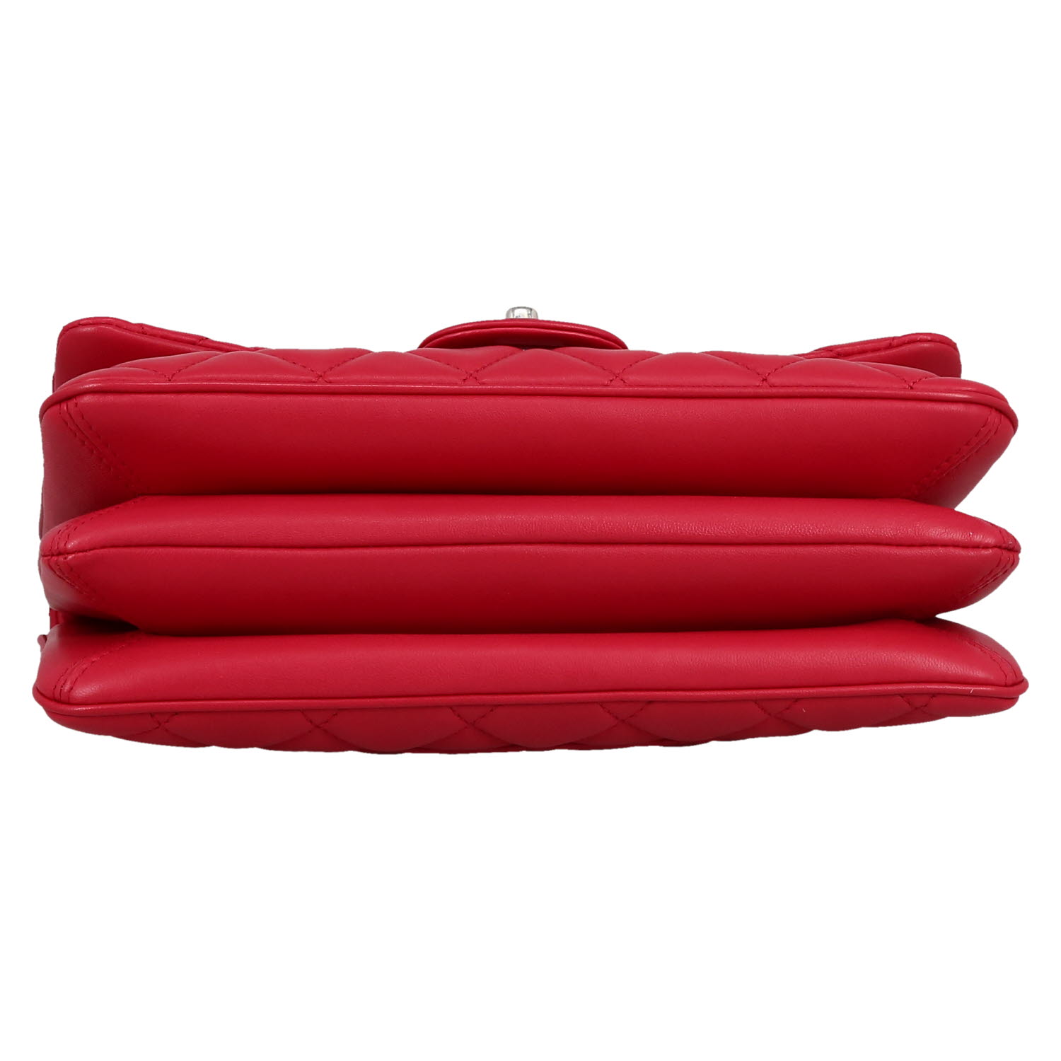 Sac à main Chanel  Timeless en cuir matelassé rose-framboise - Detail D1